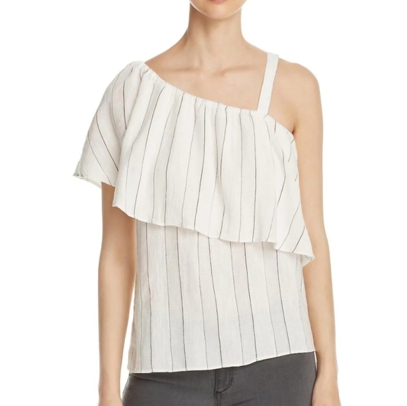 SANCTUARY FELICITY STRIPED POPOVER CASUAL TOP, XSMALL - Picture 1 of 7